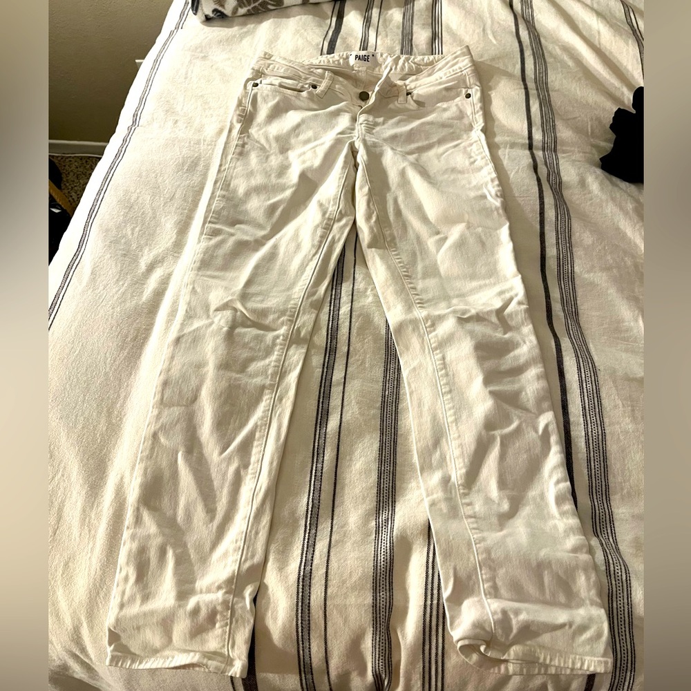 White Paige Skinny Jeans